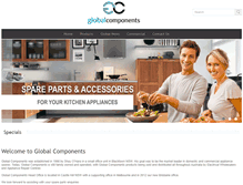 Tablet Screenshot of globalcomponents.com.au
